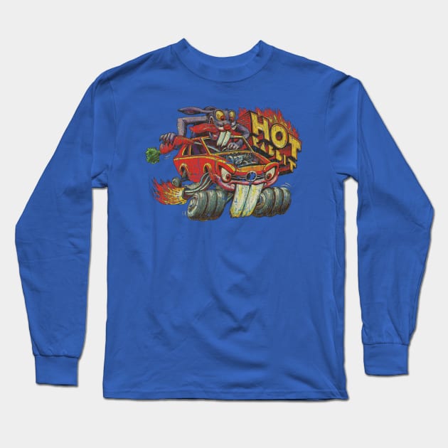 Weird Wheels Hot Rabbit 1980 Long Sleeve T-Shirt by JCD666